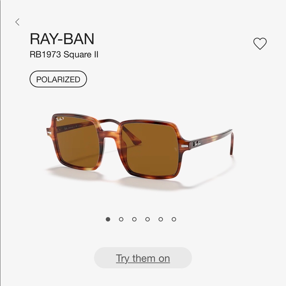 Ray-ban Lg Square Tortoise Polarized Sunglasses